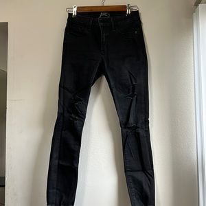 Abercrombie and fitch black skinny jeans
